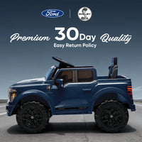 Exciting Ford-Shelby F-150 12V Electric Ride-On Truck for Kids - Blue with Remote Control and 2-Hour Drive Time
