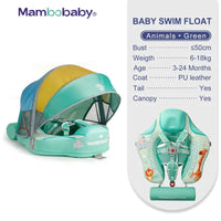 SplashVIP Baby Float: Ultimate Non-Inflatable Swim Trainer with Canopy - The Little Big Store