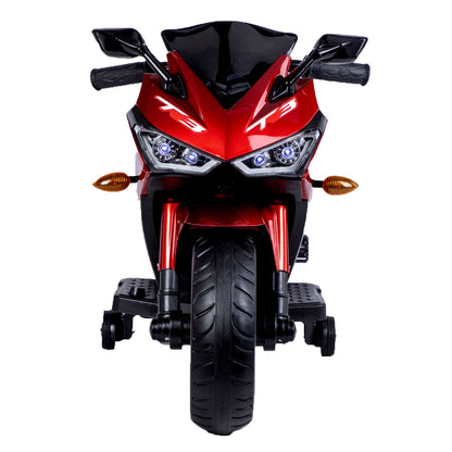 kids motorcycle 12V motorcycle for kids 3 4 5 6 years Boys Girls 12v7ah kids motorcycle ride on toy with Training Wheels/manual throttle/ drive by hand /Lighting wheels - The Little Big Store