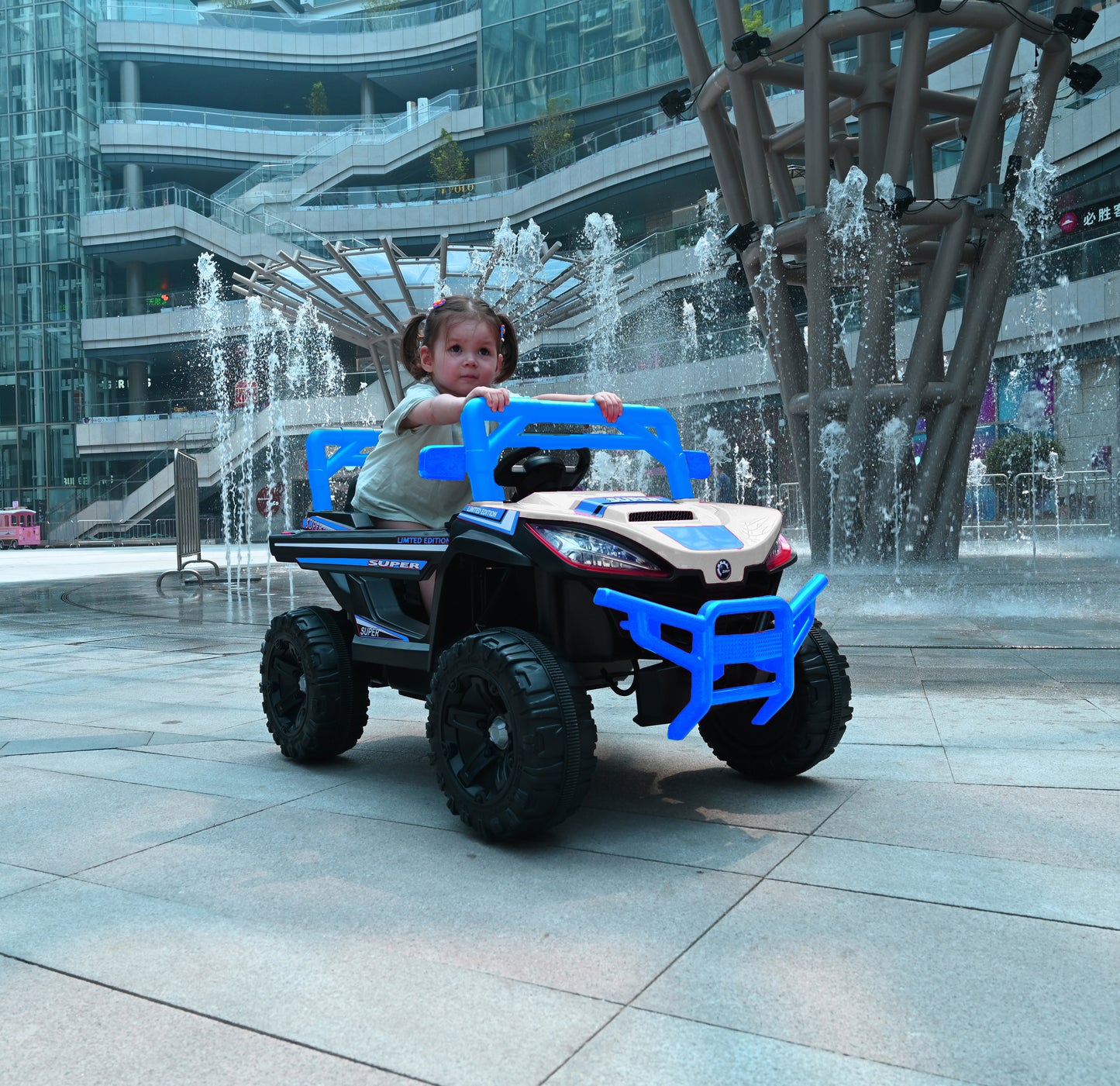 Kids Electric Ride-On Car with Remote 4 Motors, Ages 3–6