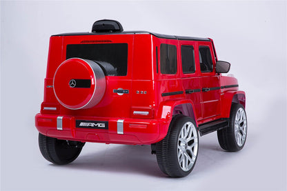 licensed Mercedes-Benz G63 Kids Ride On Car,kids Electric Car with Remote Control 12V licensed children car Motorized Vehicles for Girls,Boys,gift , Music, Horn, Spring Suspension, Safety Lock - The Little Big Store