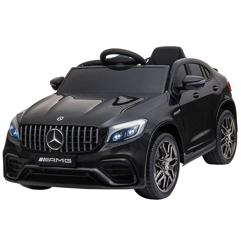 TheLittleBigStore 12V Mercedes AMG Kids Ride-On Car – Remote Control Electric Coupe (Black)