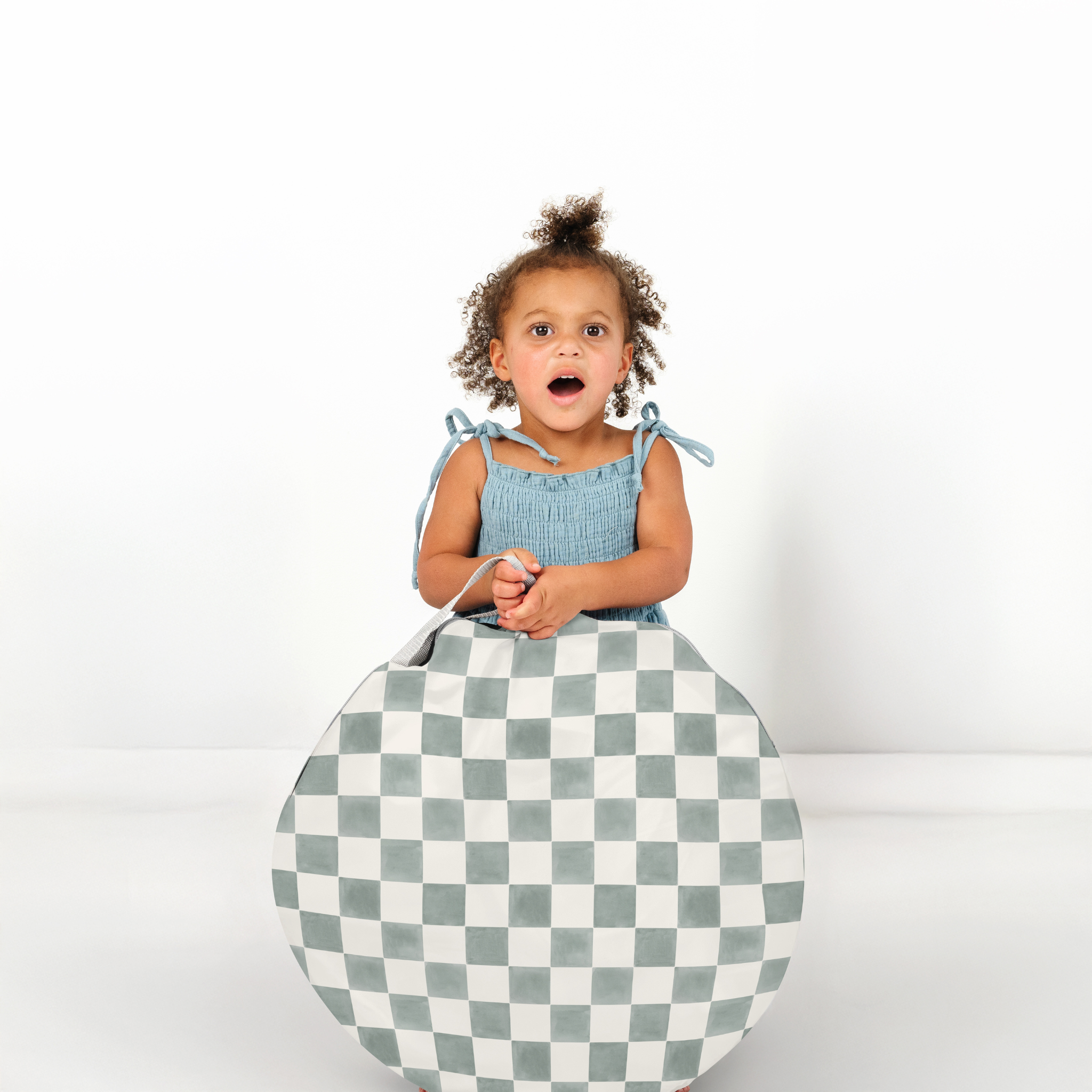 Checker Matcha Play Tent - The Little Big Store
