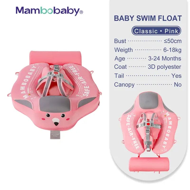 SplashVIP Baby Float: Ultimate Non-Inflatable Swim Trainer with Canopy