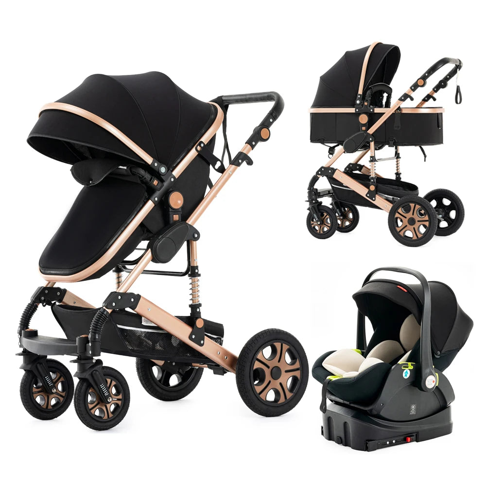 WanderWheels: 3-in-1 Portable Baby Stroller & Car Seat Combo