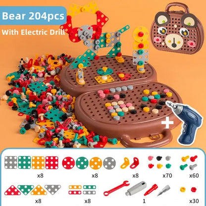 Children Electric Drill Toolbox Driller Games - The Little Big Store