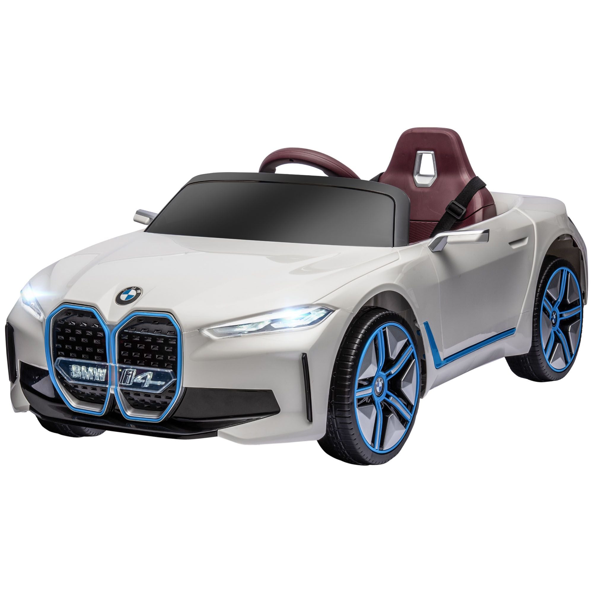 Aosom 12V Kids Electric Ride-On Car – White BMW i4