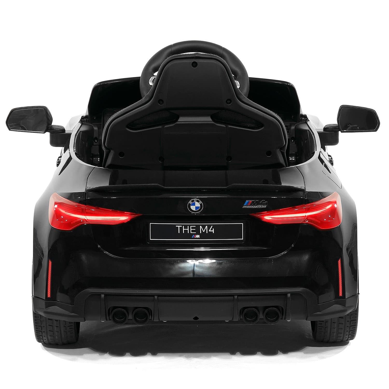 BMW M4 12V Kids Ride-On Car with R/C Parental Remote | Black - The Little Big Store