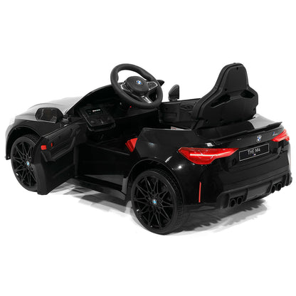 BMW M4 12V Kids Ride-On Car with R/C Parental Remote | Black - The Little Big Store