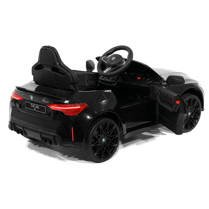 BMW M4 12V Kids Ride-On Car with R/C Parental Remote | Black - The Little Big Store