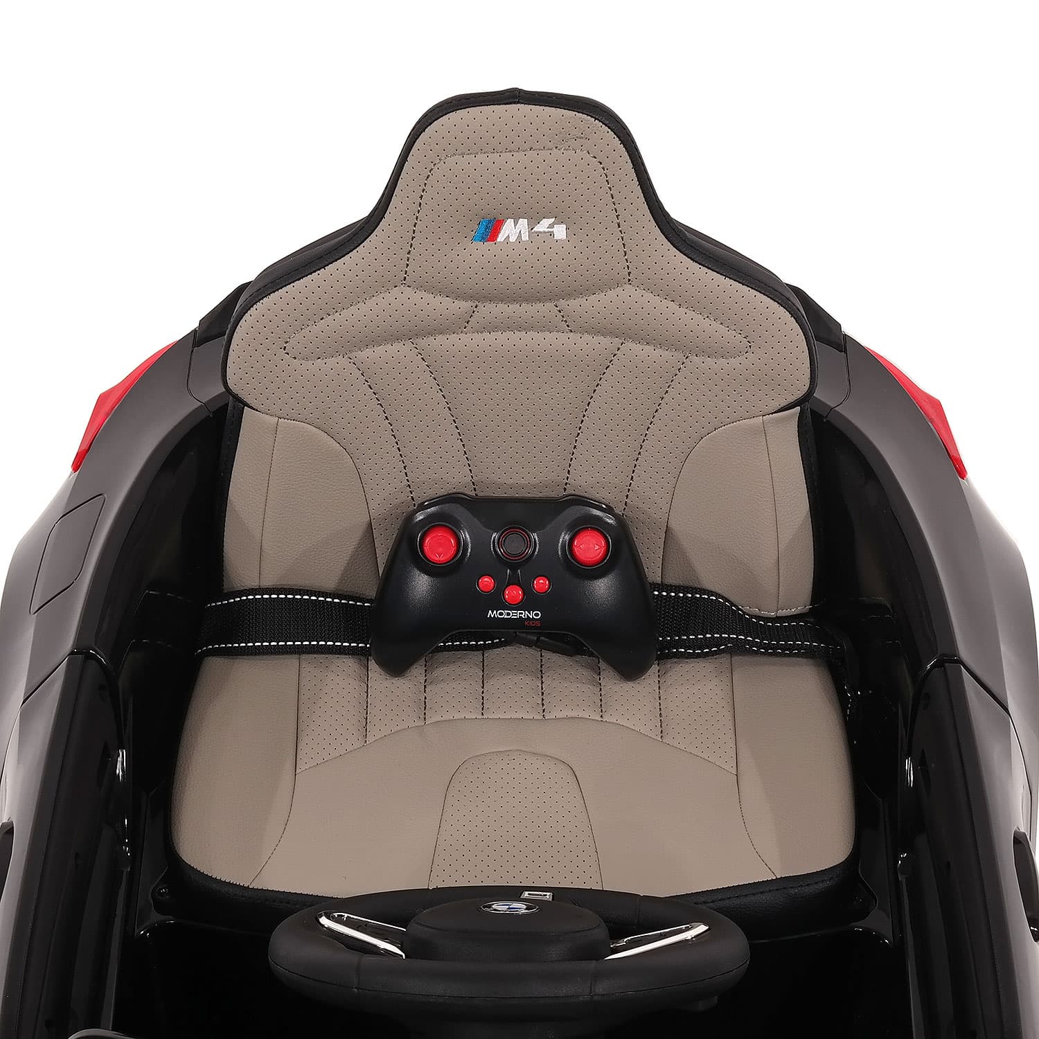 BMW M4 12V Kids Ride-On Car with R/C Parental Remote | Black - The Little Big Store