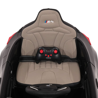 BMW M4 12V Kids Ride-On Car with R/C Parental Remote | Black - The Little Big Store
