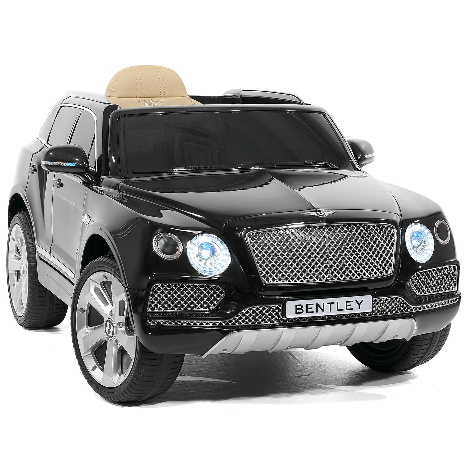 Bentley Bentayga 12V Kids Ride on Car SUV with R/C Parental Remote Control | Black - The Little Big Store
