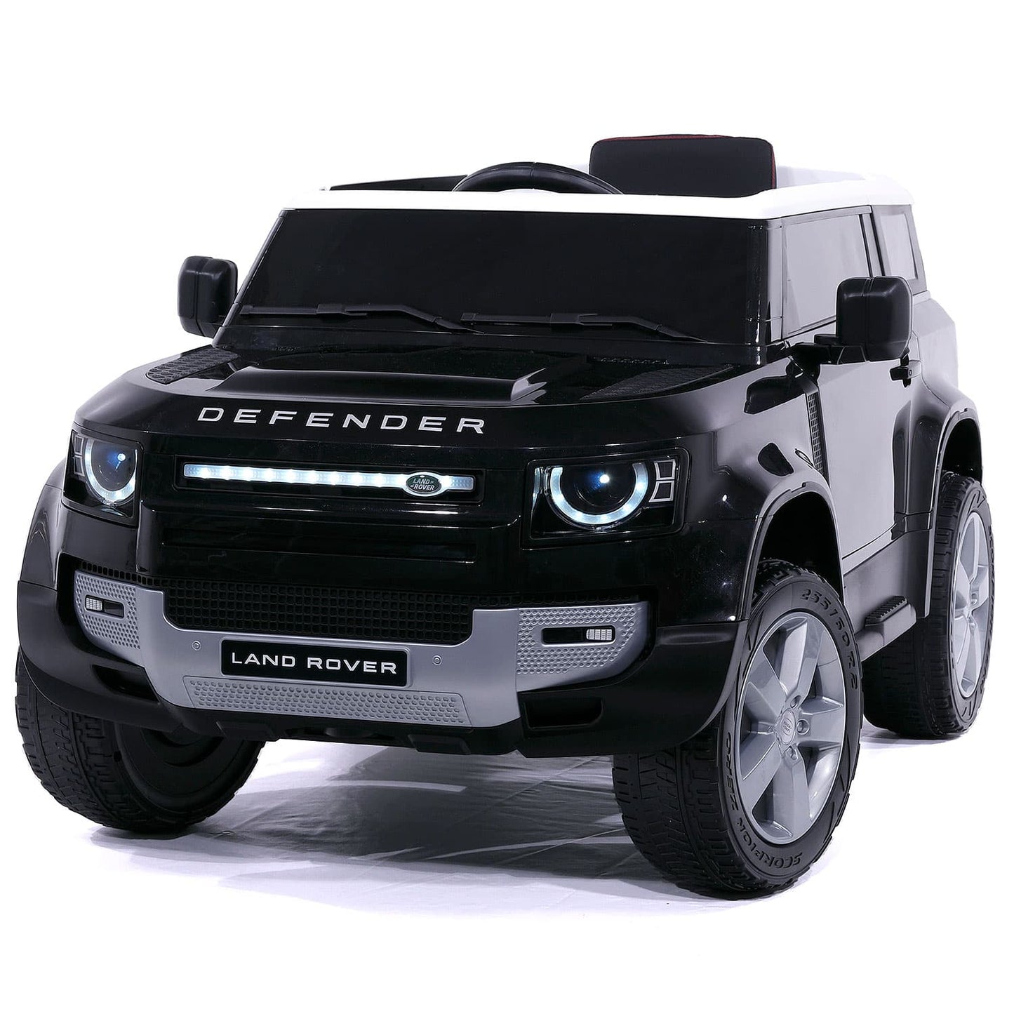 Land Rover Defender 12V Kids Ride-On Car with R/C Parental Remote | Black - The Little Big Store