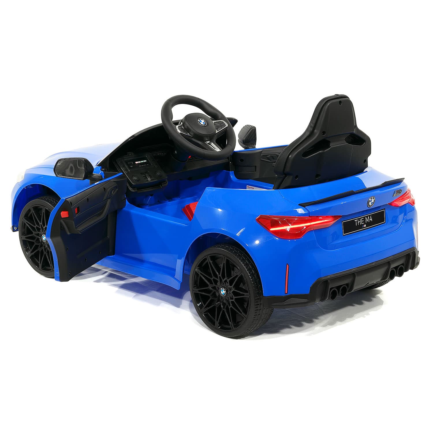 BMW M4 12V Kids Ride-On Car with R/C Parental Remote | Blue - The Little Big Store