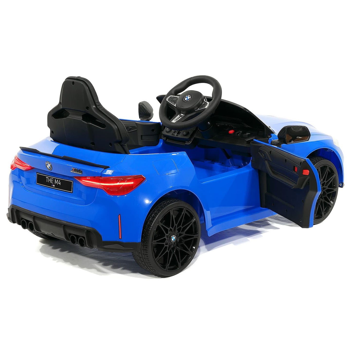 BMW M4 12V Kids Ride-On Car with R/C Parental Remote | Blue - The Little Big Store