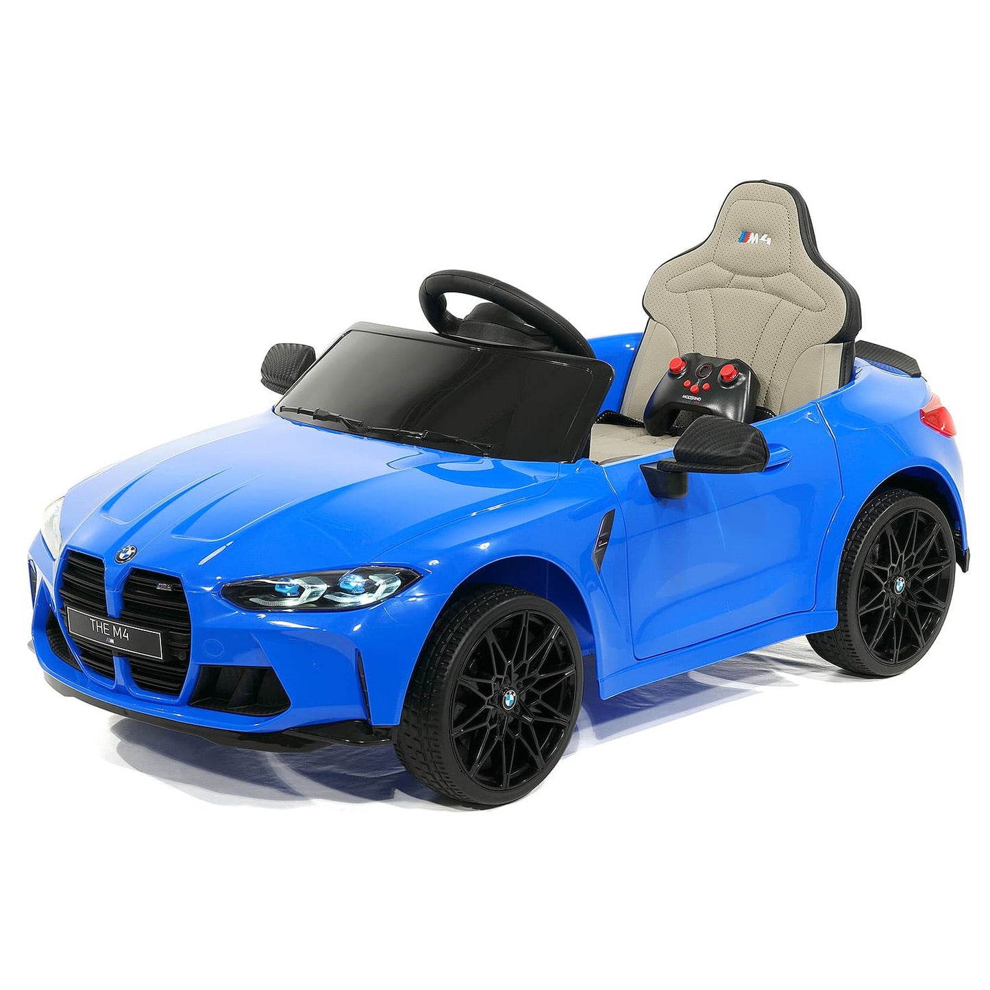 BMW M4 12V Kids Ride-On Car with R/C Parental Remote | Blue - The Little Big Store