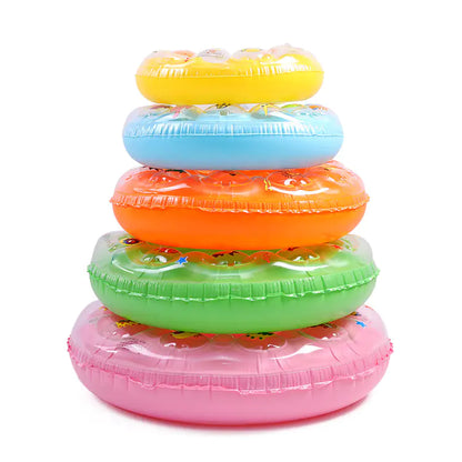 🌈AquaLoop™ Duo-Layer Swim Ring – Safe & Comfy Fun for All Ages!💦👨‍👩‍👧