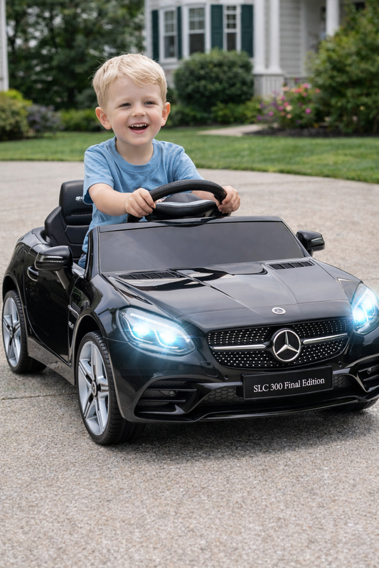 12V Mercedes SLC 300 Ride-On Car for Kids with Remote