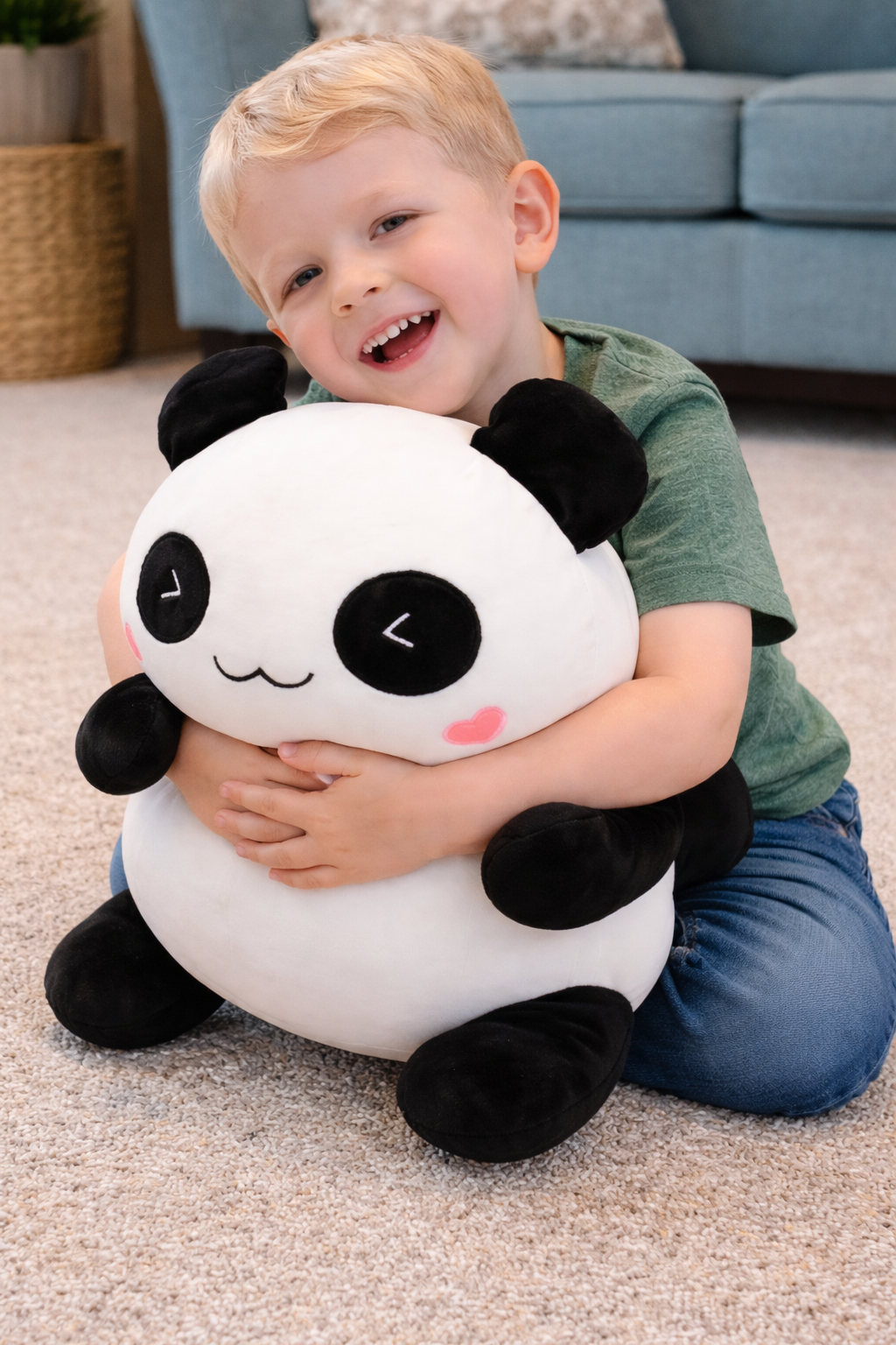 Giant Panda Hug: Embrace the Cuddly Comfort of a Large Panda Stuffed Toy!