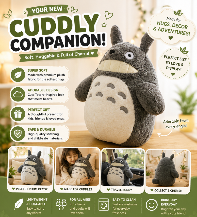FluffFest™ Ultra-Soft Plush Toy – Cuddly Companion for Kids & Nursery Decor