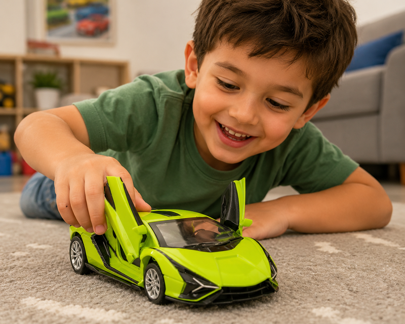 TheLittleBigStore SpeedLegend™ 1:36 Sian Diecast Pull-Back Supercar – Green