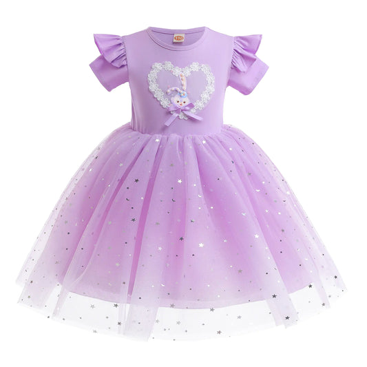 🌈 DreamGlide™ Gradient Princess Dress for Girls 💫