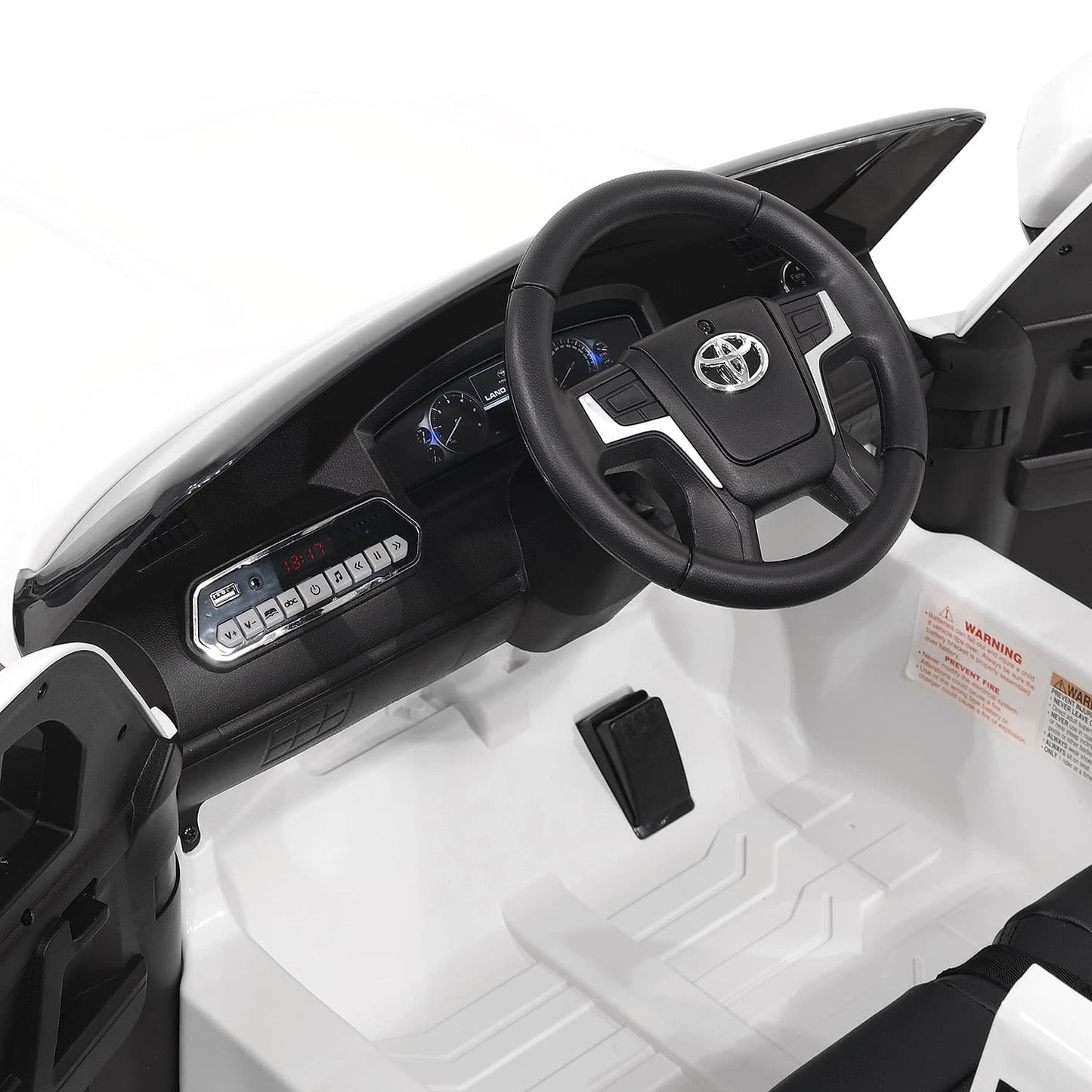 LandCruze™ 12V Kids Ride-On 🚙✨ – Toyota Licensed Electric Car with Remote Control, White Edition!
