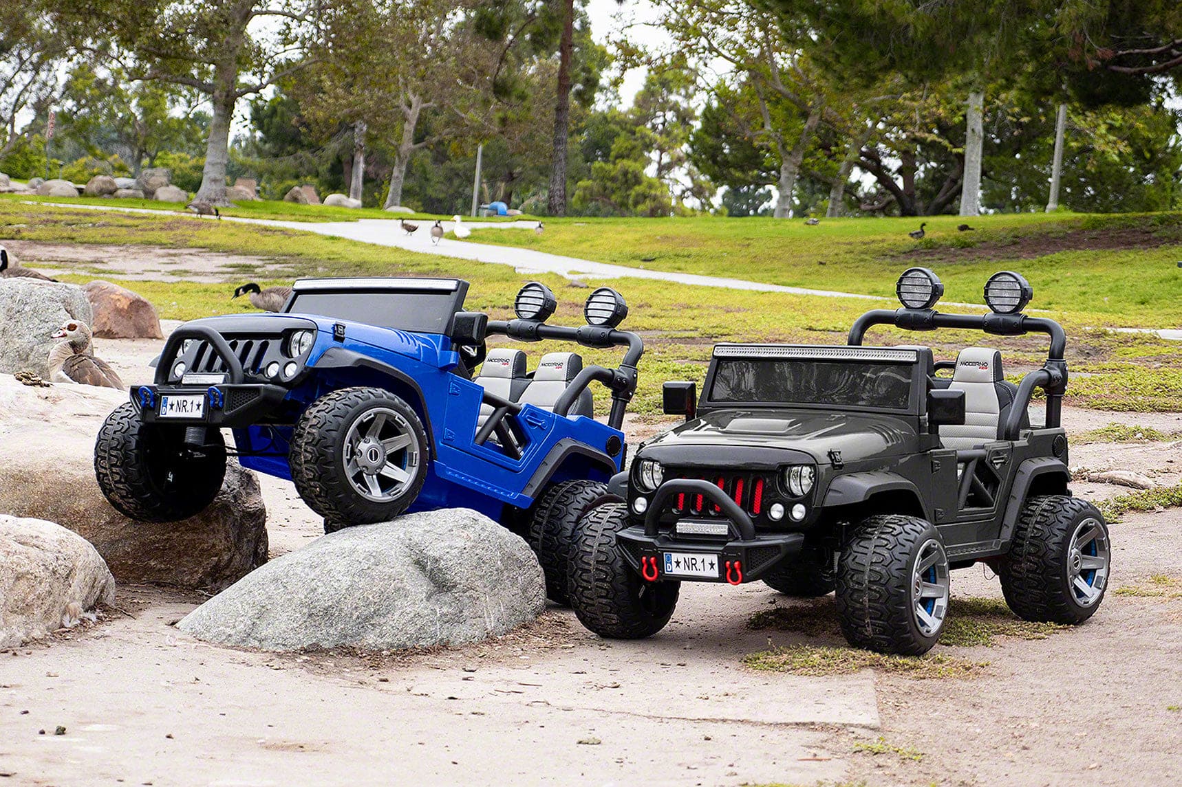 Trail Explorer 24V Kids Ride-On Car Truck with R/C Parental Remote | Purple - The Little Big Store