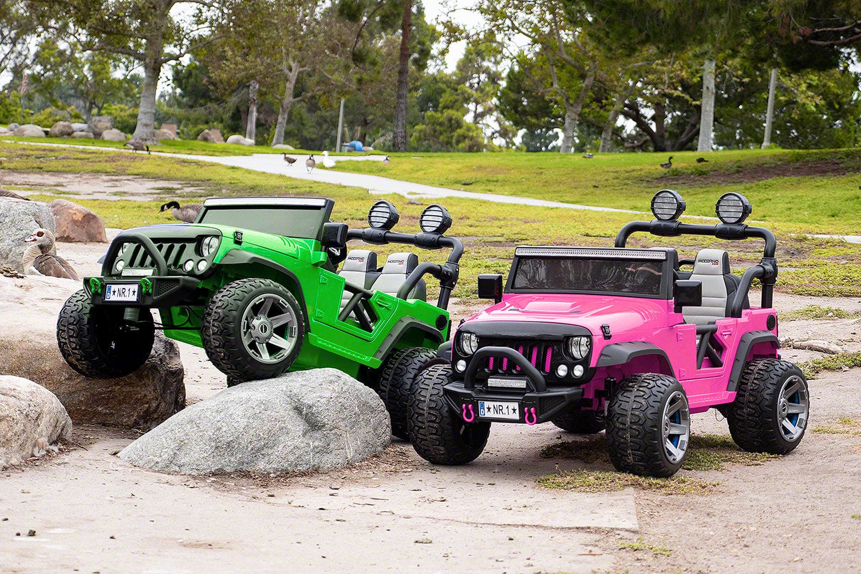 Trail Explorer 24V Kids Ride-On Car Truck with R/C Parental Remote | Pink - The Little Big Store