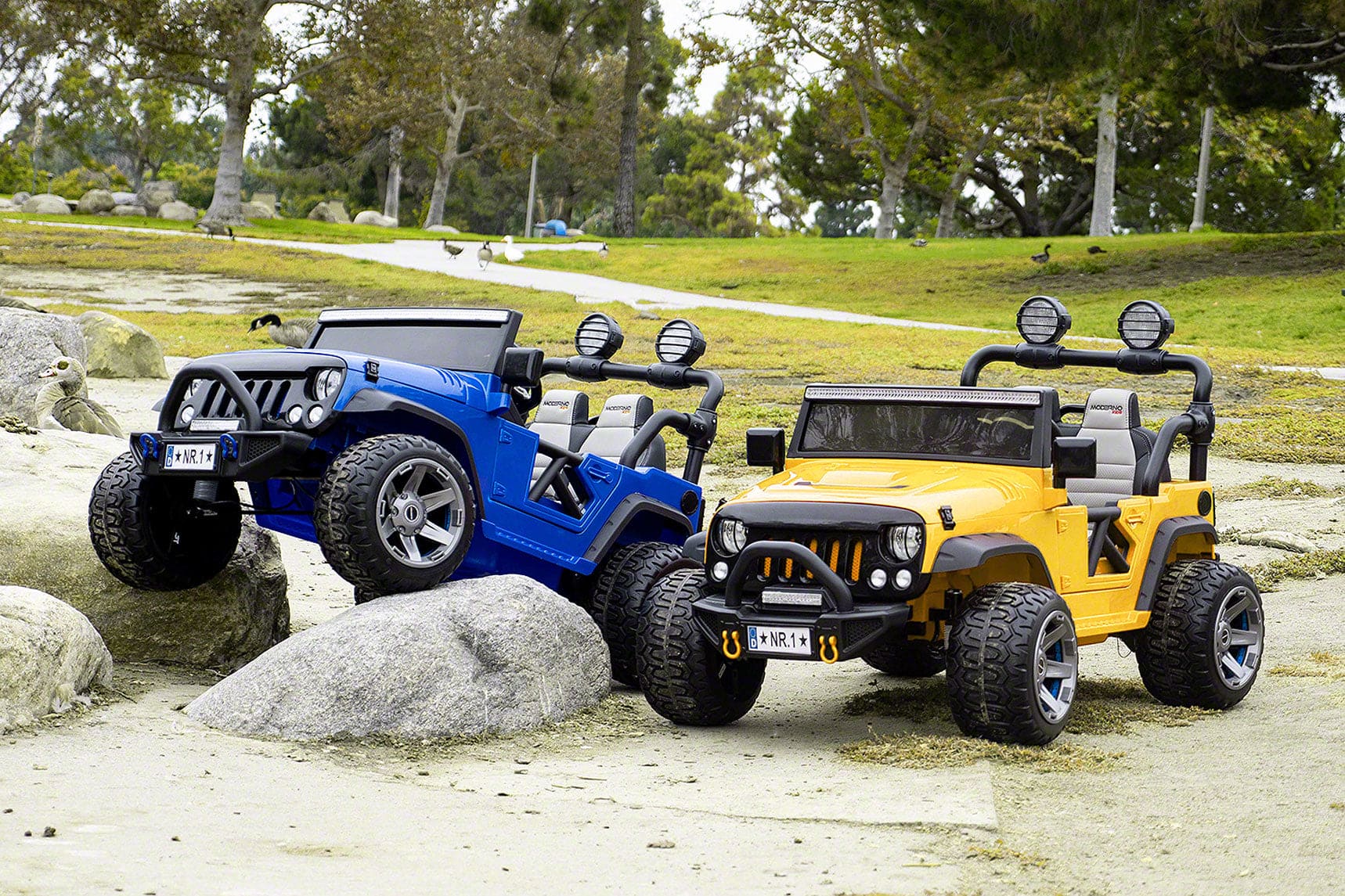 Trail Explorer 24V Kids Ride-On Car Truck with R/C Parental Remote | Yellow - The Little Big Store