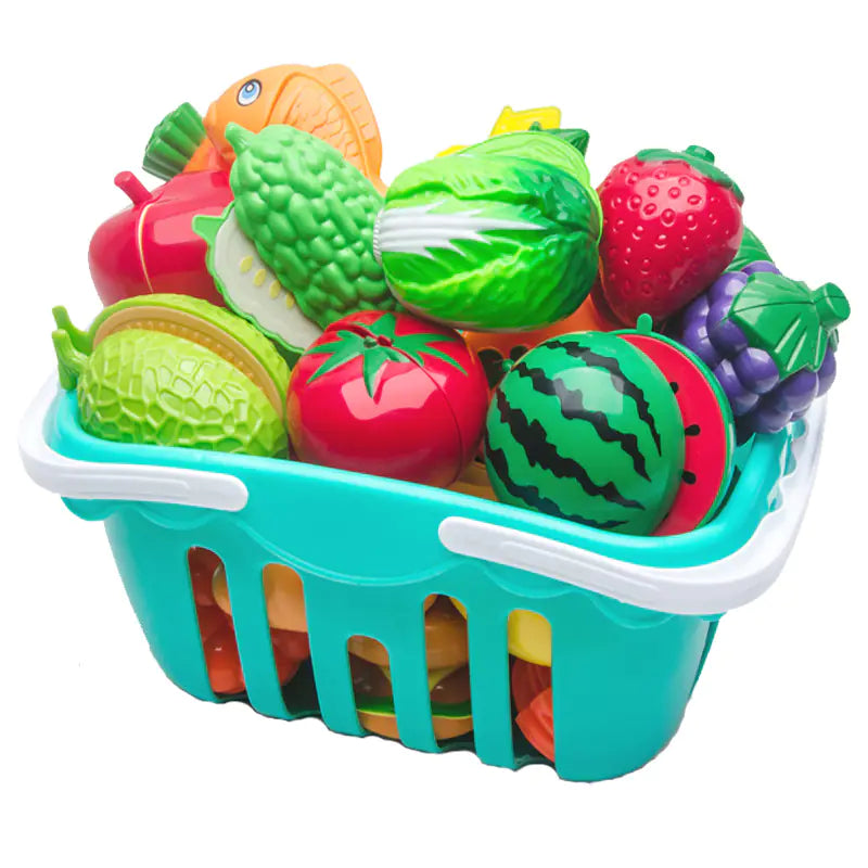 Fruit Cutting Playset – Fun & Educational Pretend Kitchen Toy for Kids