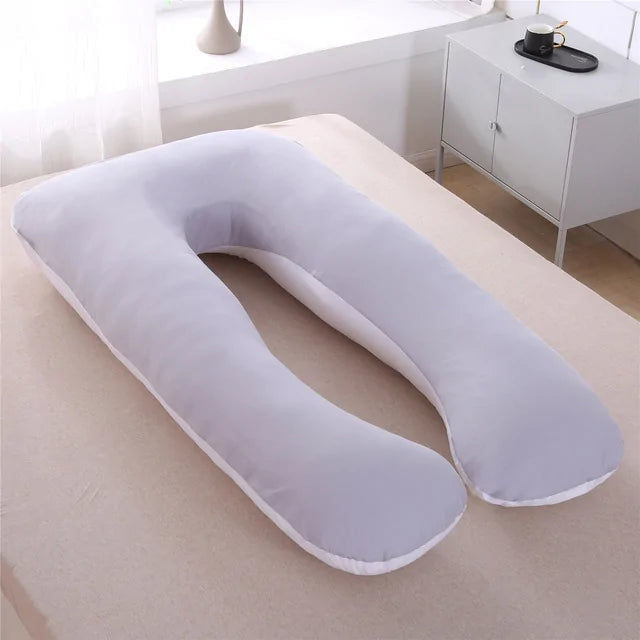Sleeping Support Pillow For Pregnant Women Body PW12 100% Cotton Rabbit Print U Shape Maternity Pillows Pregnancy Side Sleepers - The Little Big Store