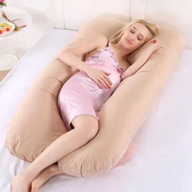 Sleeping Support Pillow For Pregnant Women Body PW12 100% Cotton Rabbit Print U Shape Maternity Pillows Pregnancy Side Sleepers - The Little Big Store