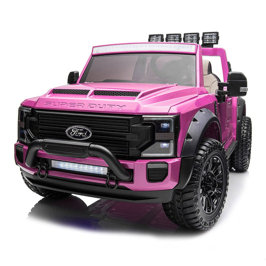 💖 PowerPrincess™ Ford F450 24V Ride-On Truck – Custom Pink Edition with Remote Control | Luxury 2-Seater Electric Car for Kids 🚗