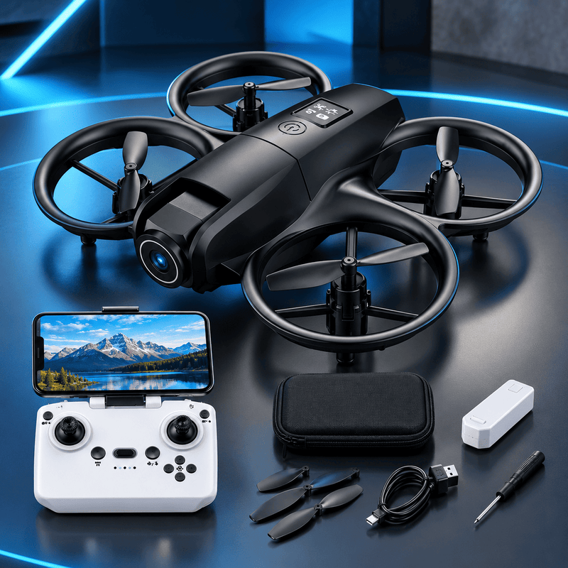 GT3 Mini Drone with 180° HD Camera, FPV, Obstacle Avoidance