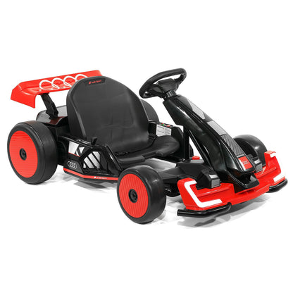 Audi Sport 24V Big Kids Drifting Ride-On Go Kart | Red - The Little Big Store