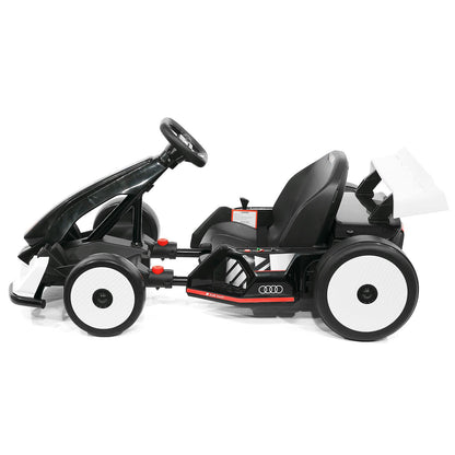 Audi Sport 24V Big Kids Drifting Ride-On Go Kart | White - The Little Big Store