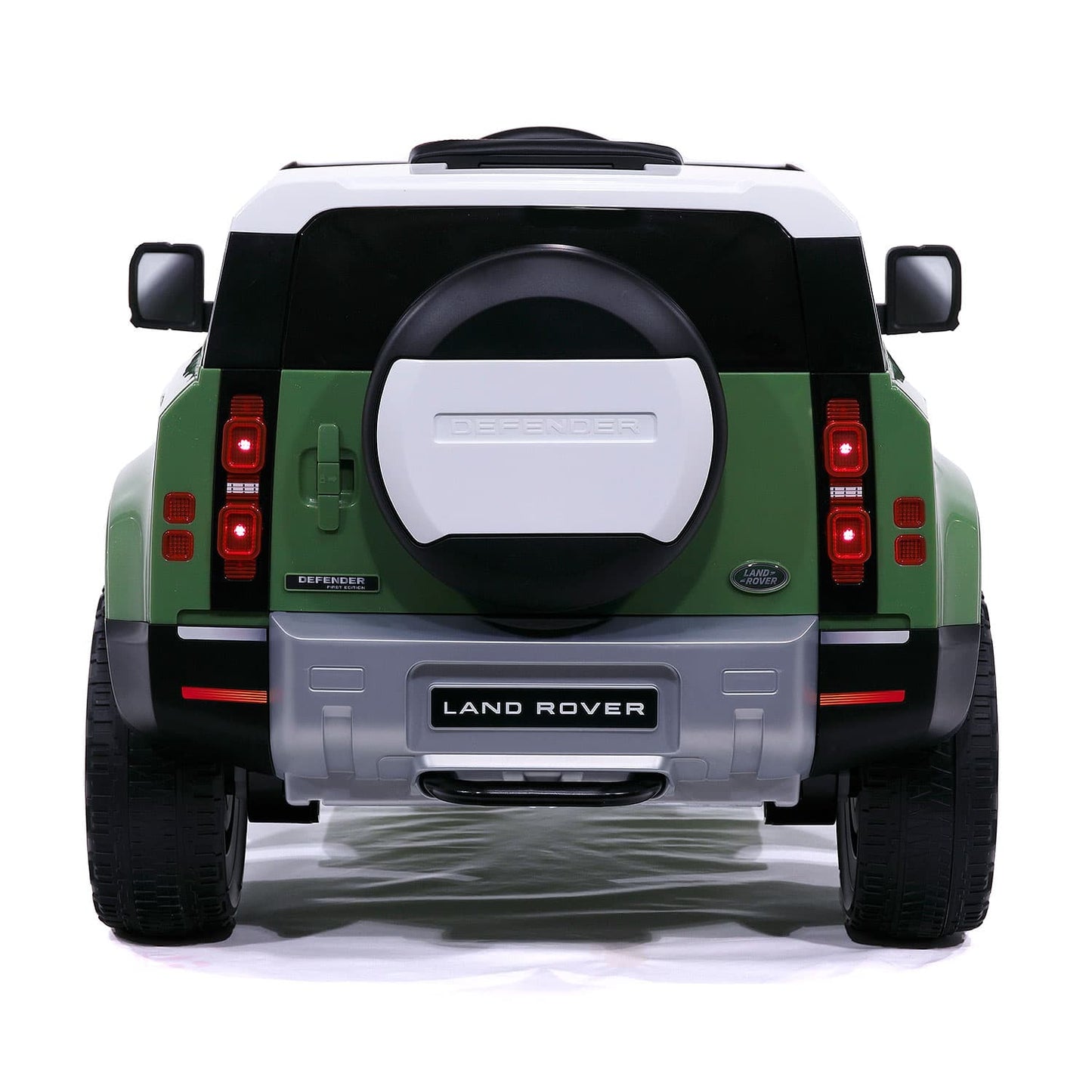 Land Rover Defender 12V Kids Ride-On Car with R/C Parental Remote | Green - The Little Big Store