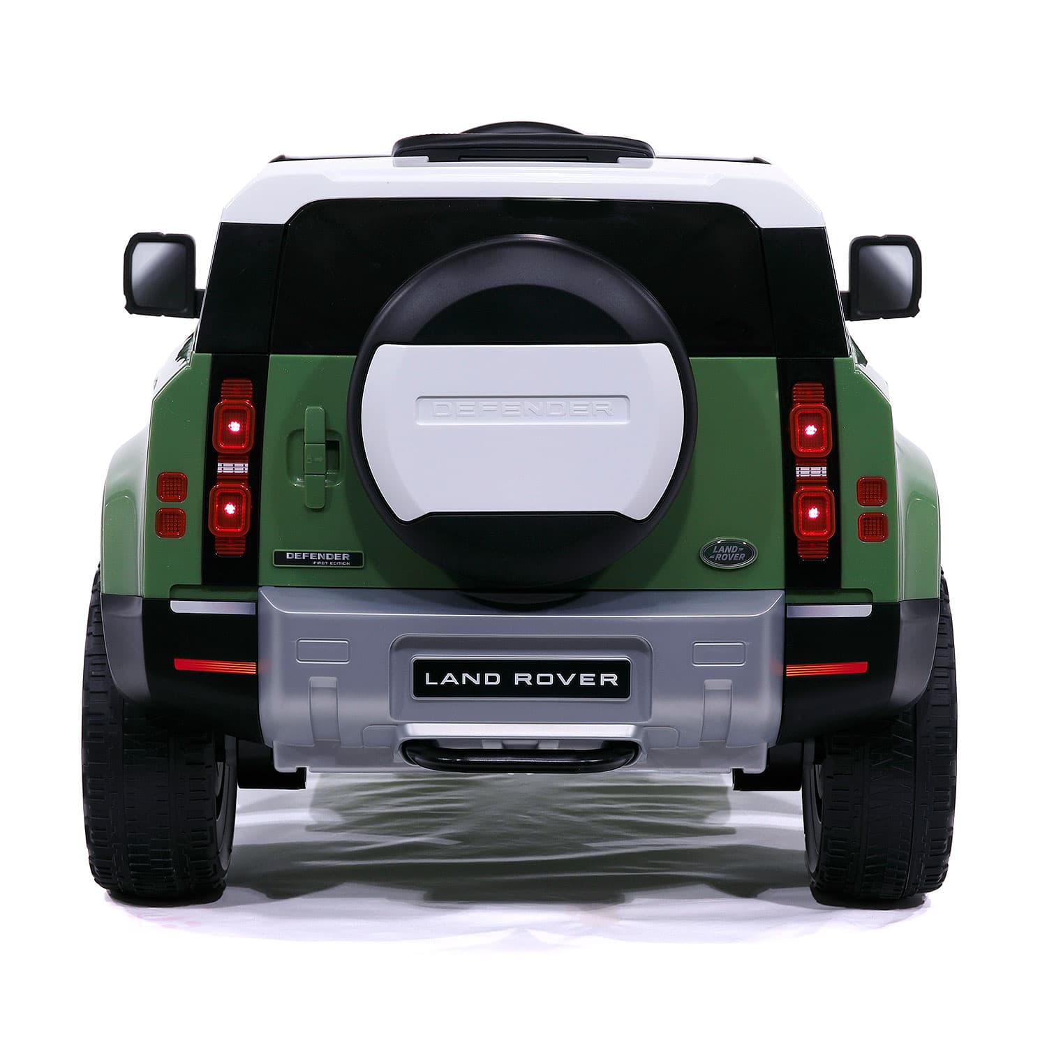 Land Rover Defender 12V Kids Ride-On Car with R/C Parental Remote | Green - The Little Big Store