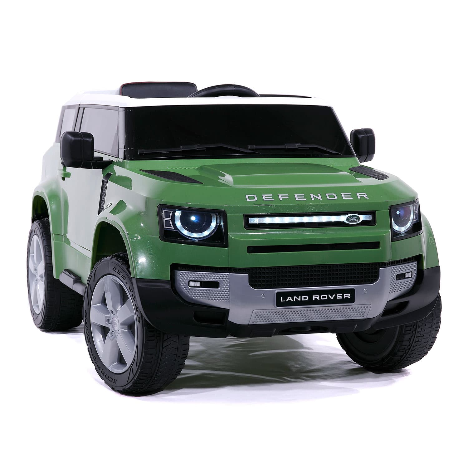 Land Rover Defender 12V Kids Ride-On Car with R/C Parental Remote | Green - The Little Big Store
