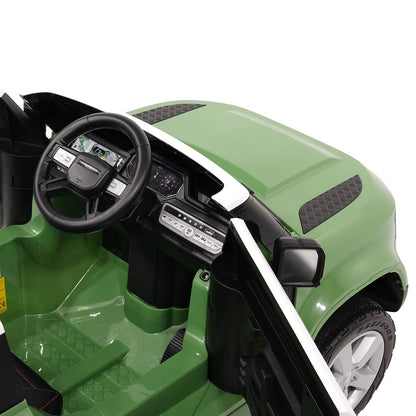 Land Rover Defender 12V Kids Ride-On Car with R/C Parental Remote | Green - The Little Big Store
