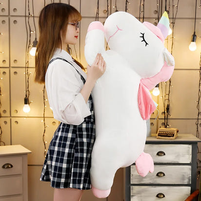 25cmKawaii Giant Unicorn Plush Toy Soft Stuffed Unicorn Soft Dolls Animal Horse Toys For Children Girl Pillow Birthday Gifts - The Little Big Store