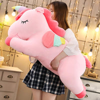 25cmKawaii Giant Unicorn Plush Toy Soft Stuffed Unicorn Soft Dolls Animal Horse Toys For Children Girl Pillow Birthday Gifts - The Little Big Store