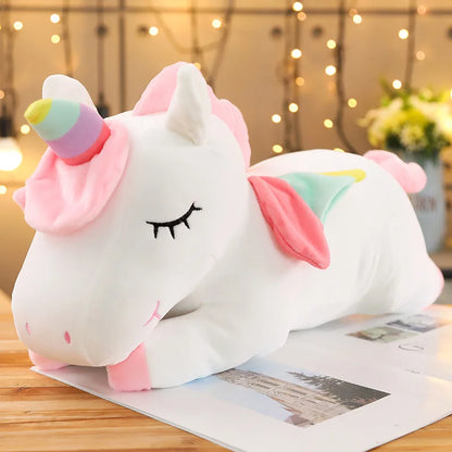 25cmKawaii Giant Unicorn Plush Toy Soft Stuffed Unicorn Soft Dolls Animal Horse Toys For Children Girl Pillow Birthday Gifts - The Little Big Store