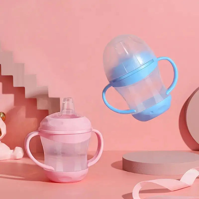 QuackSip™ Anti-Drip Baby Training Cup  Spill-Proof Sipper with Lid for Easy Learning!