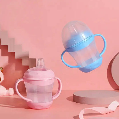 QuackSip™ Anti-Drip Baby Training Cup  Spill-Proof Sipper with Lid for Easy Learning!
