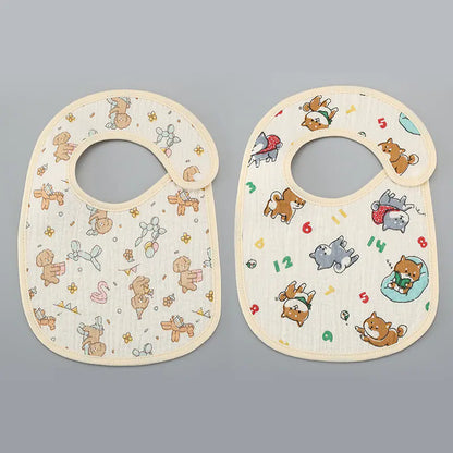 Thin Kids' Bib - Pure Cotton Waterproof Gauze Towel