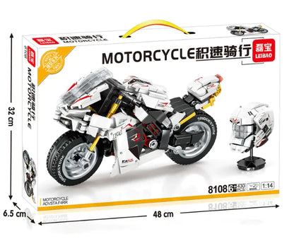 Motorcycle Model Building Block Toy - The Little Big Store