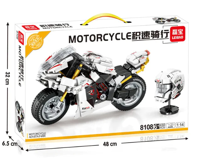 Motorcycle Model Building Block Toy - The Little Big Store